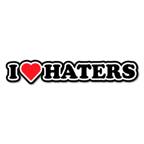 I Heart Haters Jdm Sticker Decal