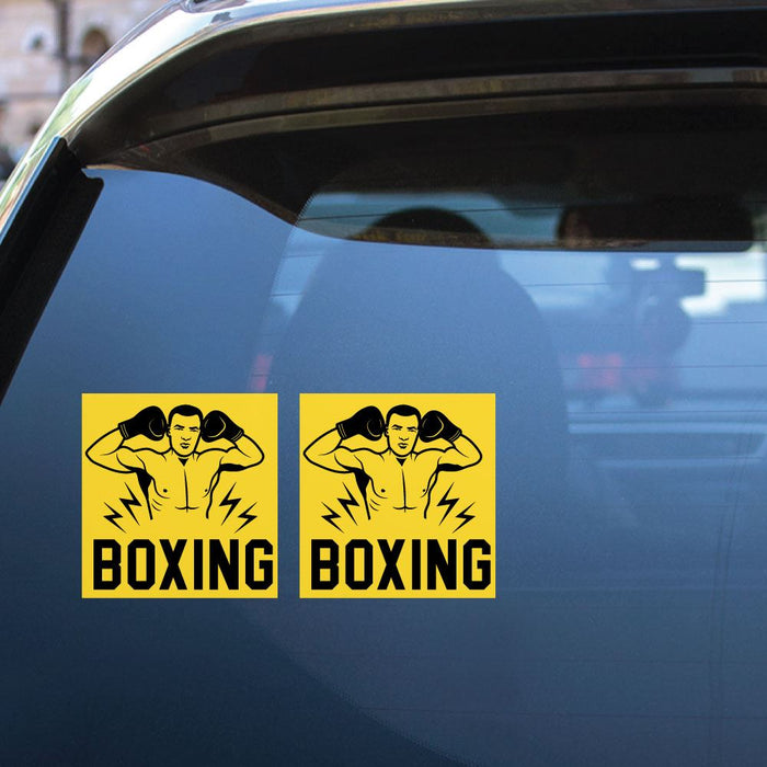 2X Boxing Sport Sticker Decal