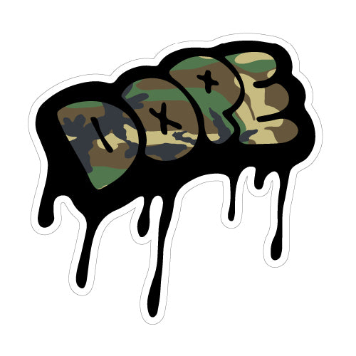 Dope Sticker Bomb Military Camo Jdm Sticker Decal