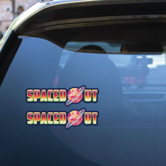 2X Spaced Out Sticker Decal