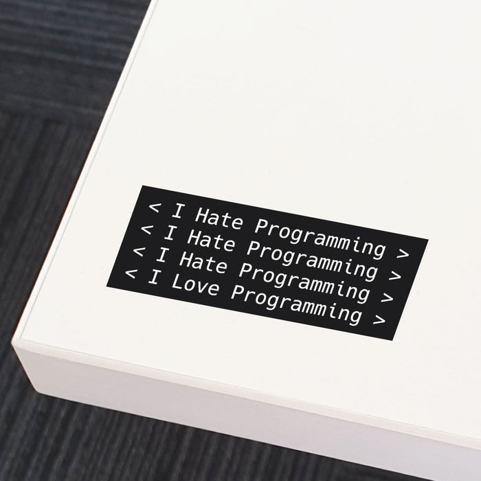 I Hate Programming Sticker Decal