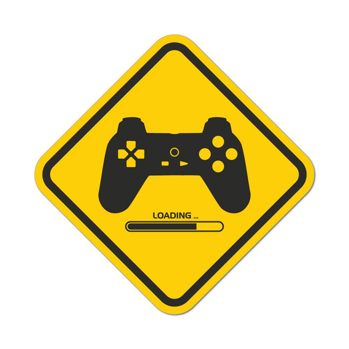 Loading Warning Game Zone Gamers Over Car Sticker Decal