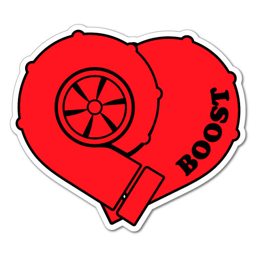 Boost Heart Jdm Sticker Decal