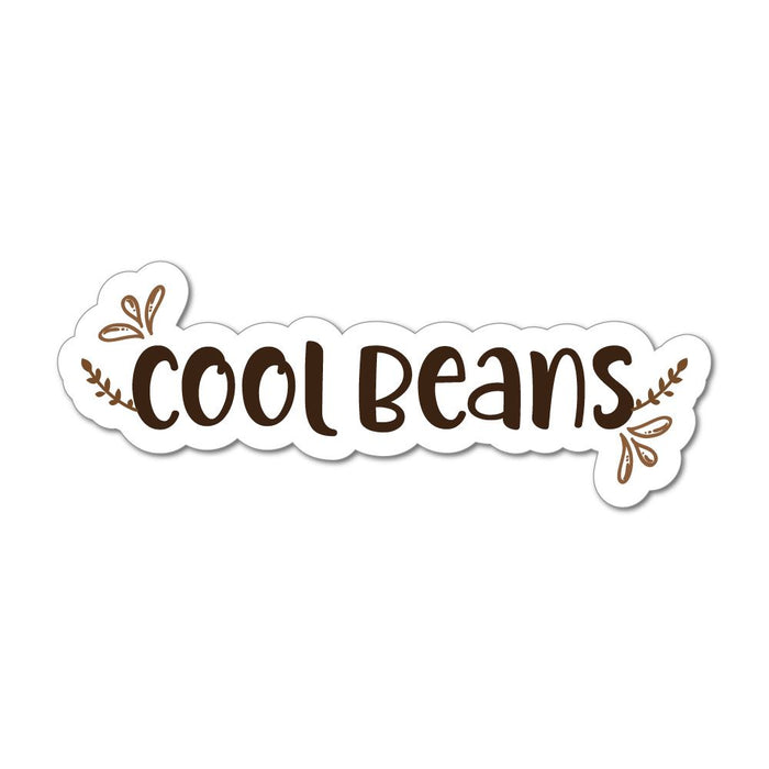 Cool Beans Coffee Sign Funny Type Saying  Car Sticker Decal