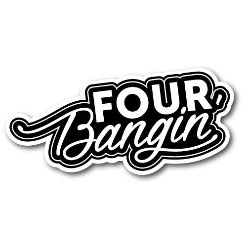 Four Banging Jdm Sticker Decal Jdm Stickers Sticker Collective
