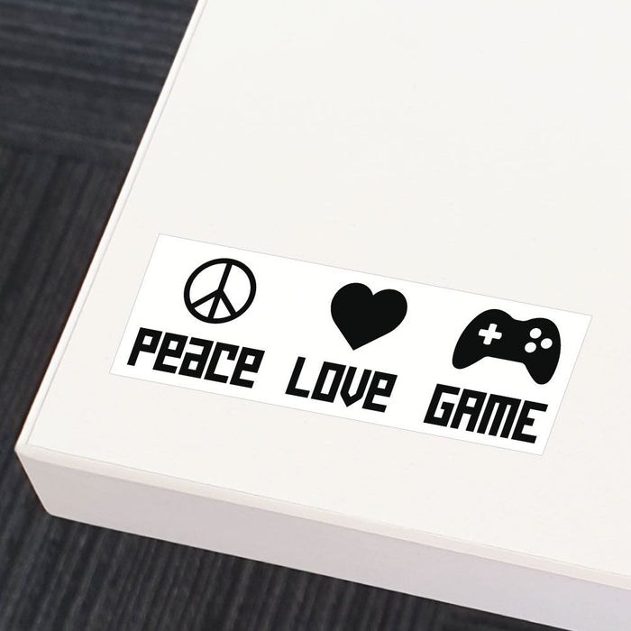 Peace Gaming Love Sticker Decal