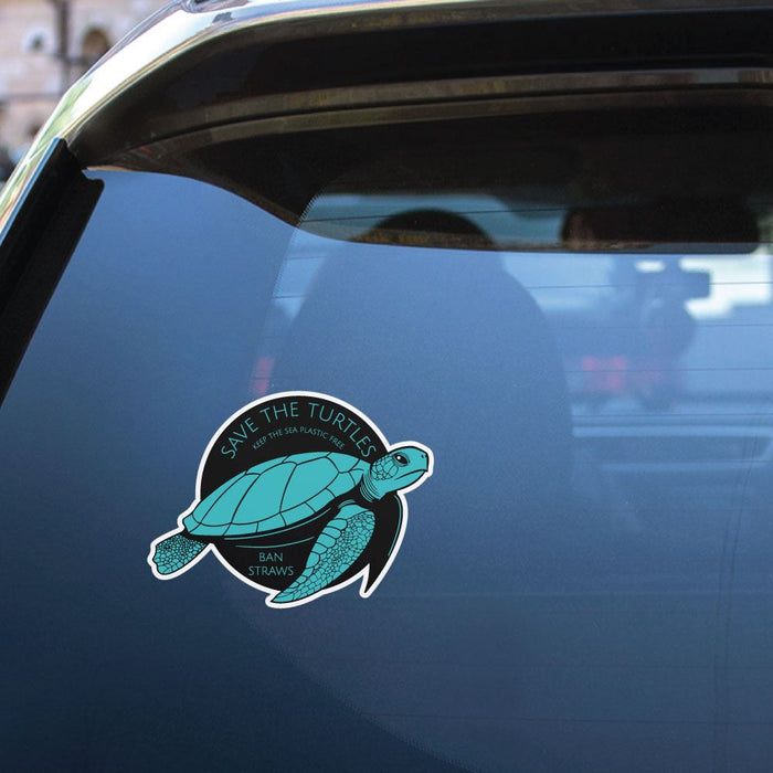 Save The Turtles Keep The Sea Plastic Free Sticker Decal