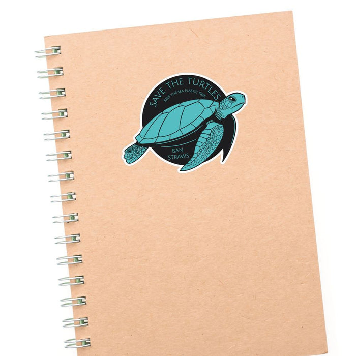 Save The Turtles Keep The Sea Plastic Free Sticker Decal