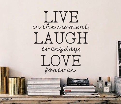 Live Laugh Love Text Wall Sticker