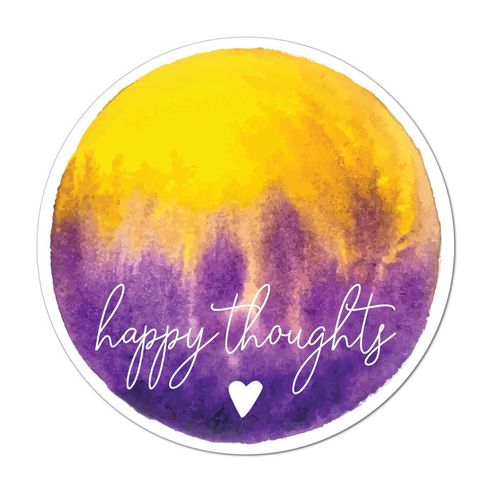 Happy Thoughts Laptop Car Sticker Decal