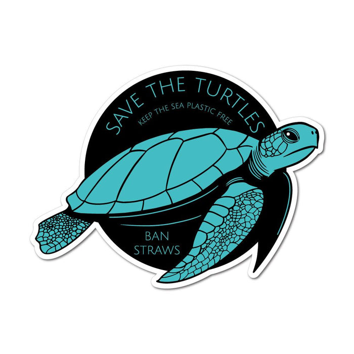 Save The Turtles Keep The Sea Plastic Free Sticker Decal