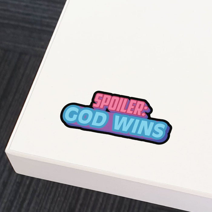 Spoiler God Wins Sticker Decal