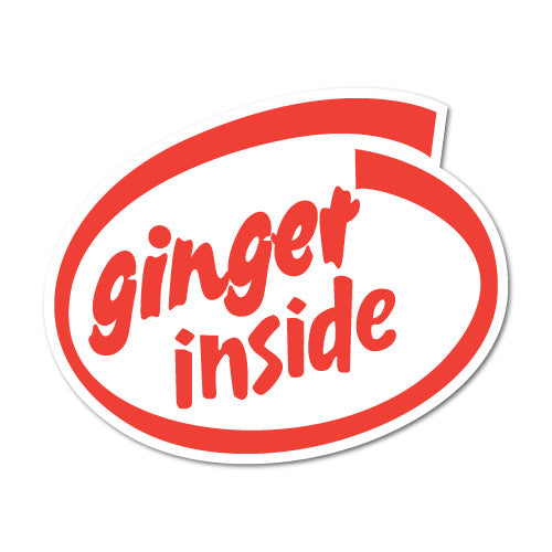 Ginger Inside Sticker | Funny Stickers - Sticker Collective