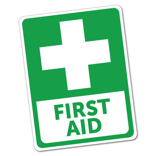 First Aid Sticker 