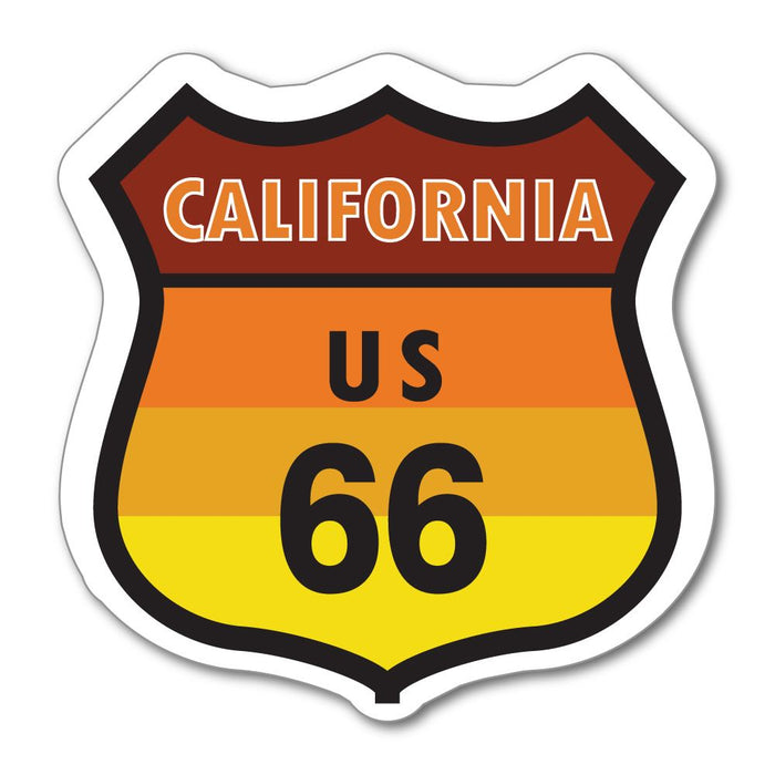 California Route Us Usa 66 Highway Road Car Sticker Decal