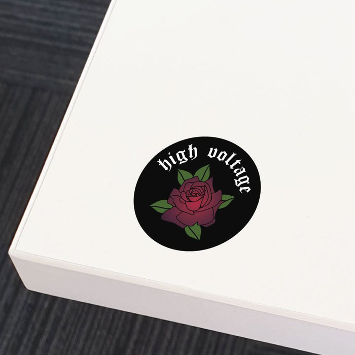 High Voltage Rose Sticker Decal