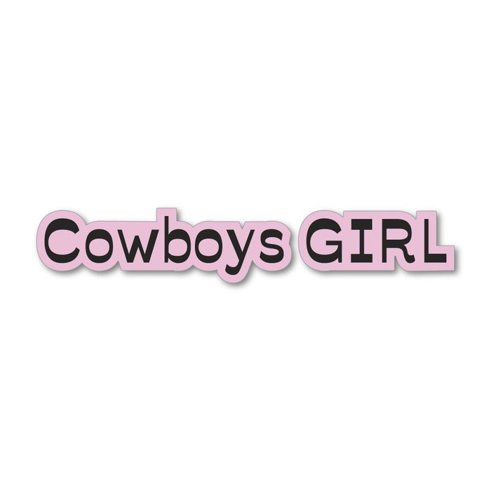 Cowboys Girl Sticker Decal