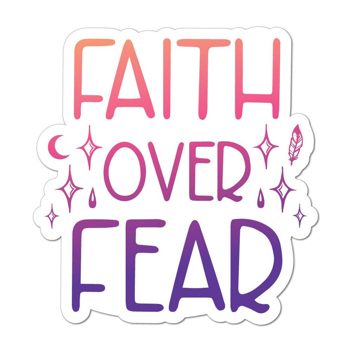 Faith Over Fear Laptop Car Sticker Decal