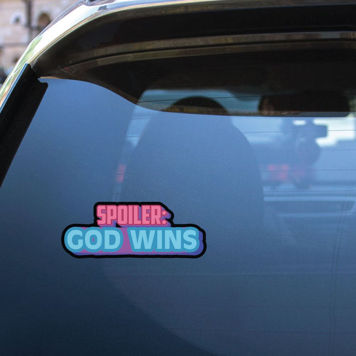 Spoiler God Wins Sticker Decal