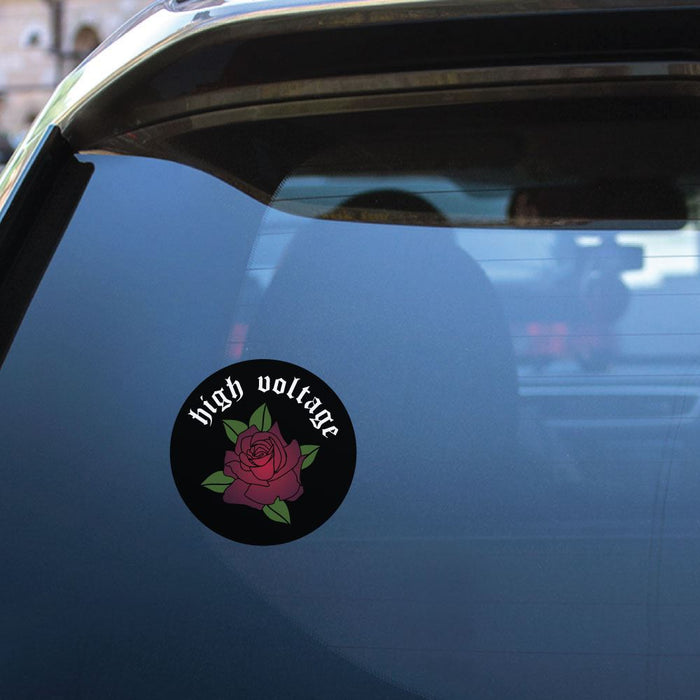 High Voltage Rose Sticker Decal