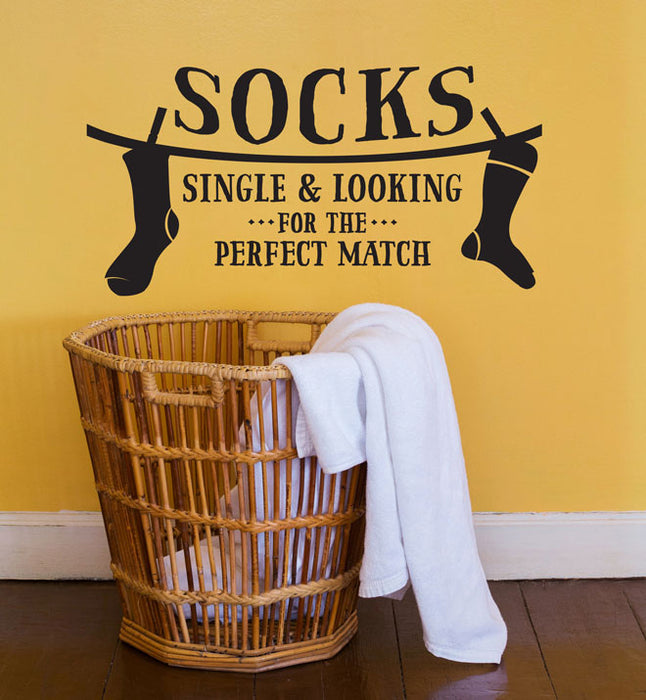 Socks Single & Looking Wall Sticker