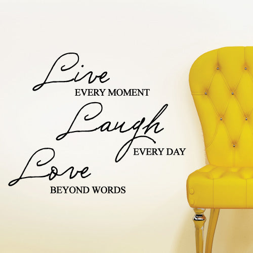 Live Laugh Love Wall Sticker