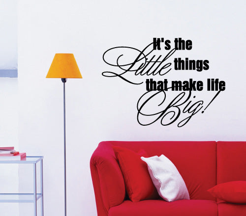 It Is The Little Things Wall Sticker