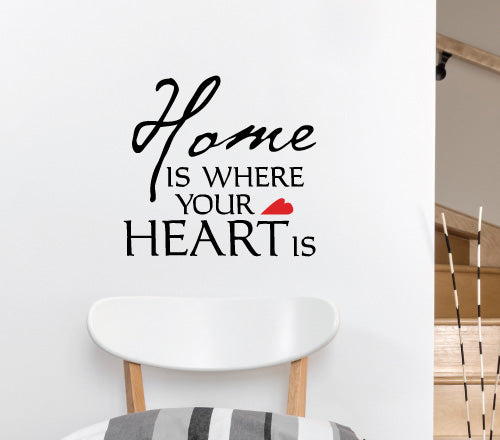 Home Is Where Heart Wall Sticker