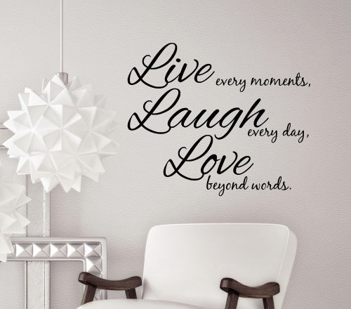 Live Laugh Love Wall Sticker