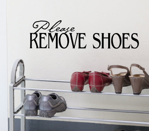 Please Remove Shoes Wall Sticker