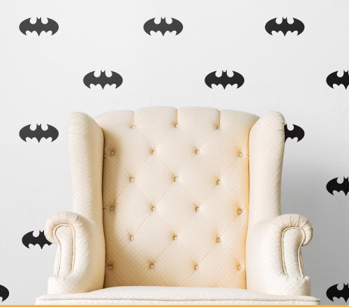 Pattern Superhero Bat (Set Of 30) Wall Sticker