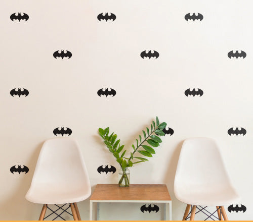 Pattern Superhero Bat (Set Of 30) Wall Sticker