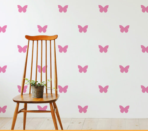 Pattern Butterfly (Set Of 24) Wall Sticker