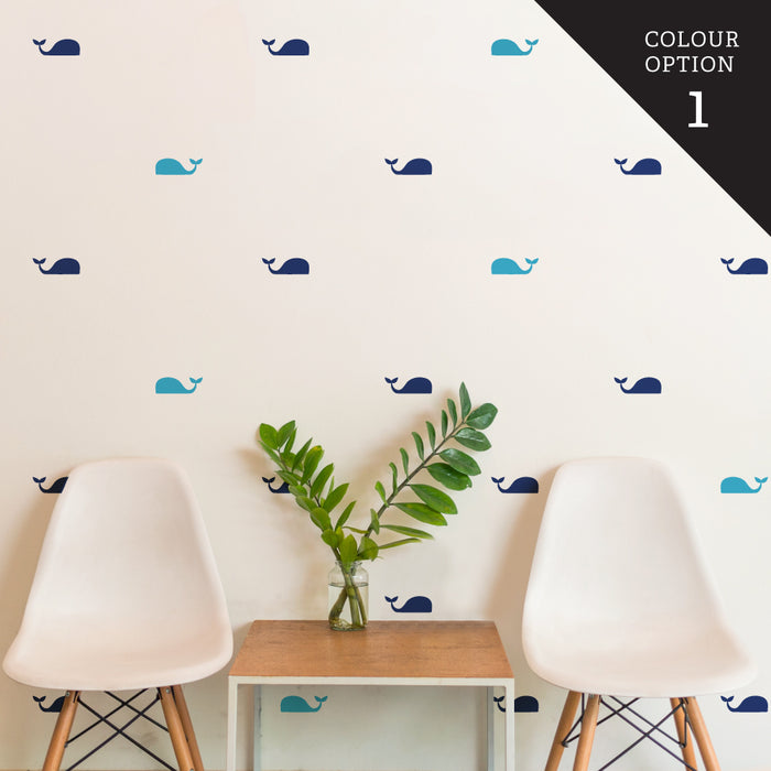 Pattern Whale (Set Of 56) Wall Sticker