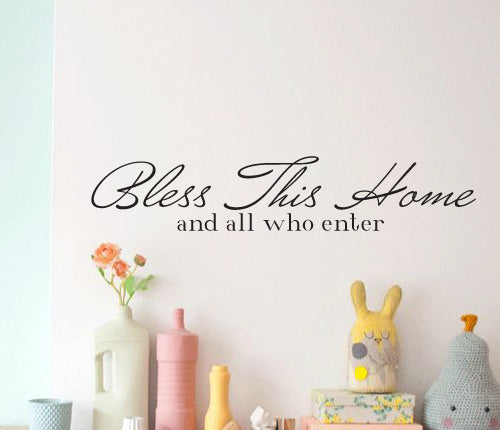 Bless This Home Wall Sticker