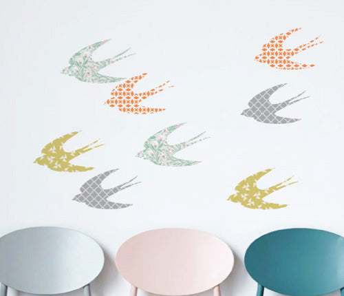 Pattern Dove (Set Of 8) Wall Sticker