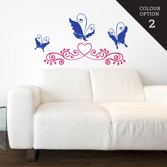 Swirl Sweet Butterfly Wall Sticker