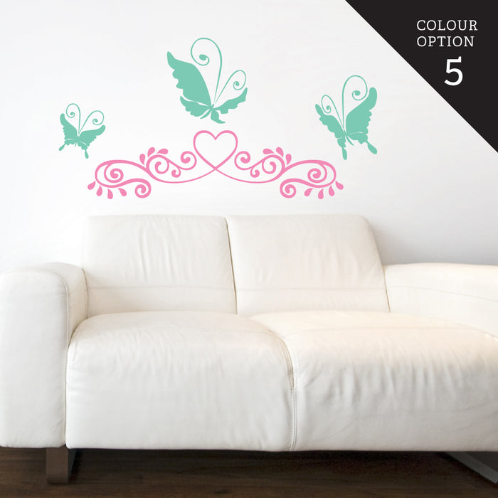 Swirl Sweet Butterfly Wall Sticker