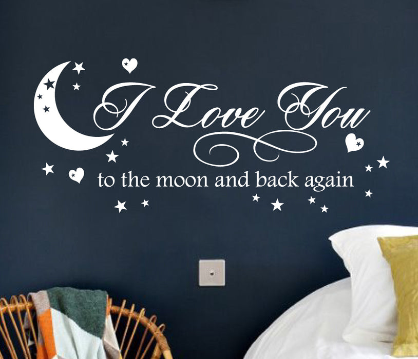 I Love You To The Moon Wall Sticker