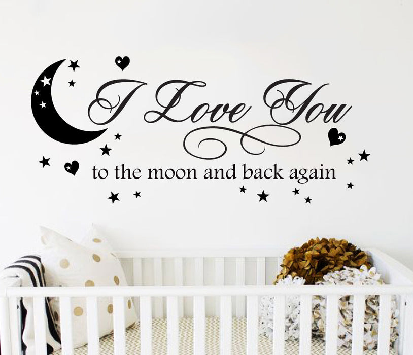 I Love You To The Moon Wall Sticker