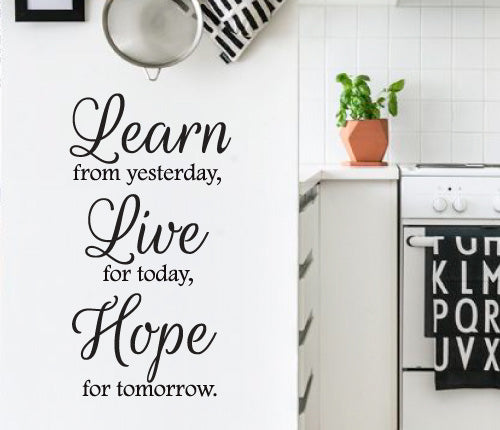 Learn Live Hope Wall Sticker