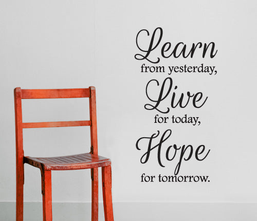 Learn Live Hope Wall Sticker