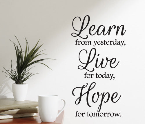 Learn Live Hope Wall Sticker