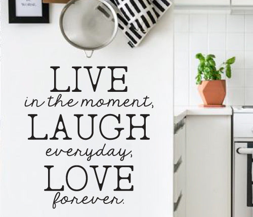 Live Laugh Love Text Wall Sticker