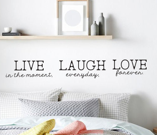 Live Laugh Love Text Wall Sticker