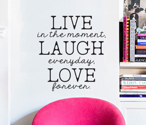 Live Laugh Love Text Wall Sticker