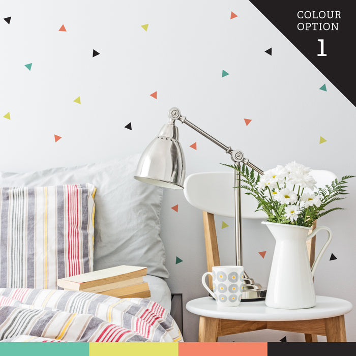 Confetti Triangle Party (Set Of 144) Wall Sticker