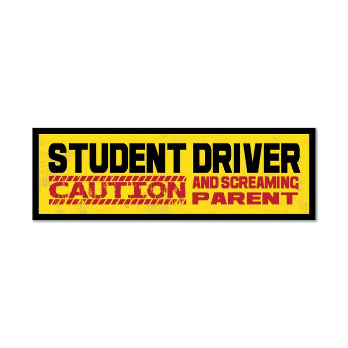 Student Driver Warning Parent Funny L Plates Learner Car Sticker Decal