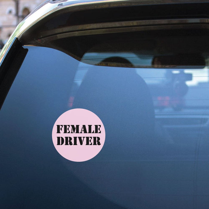 Female Driver Sticker Decal