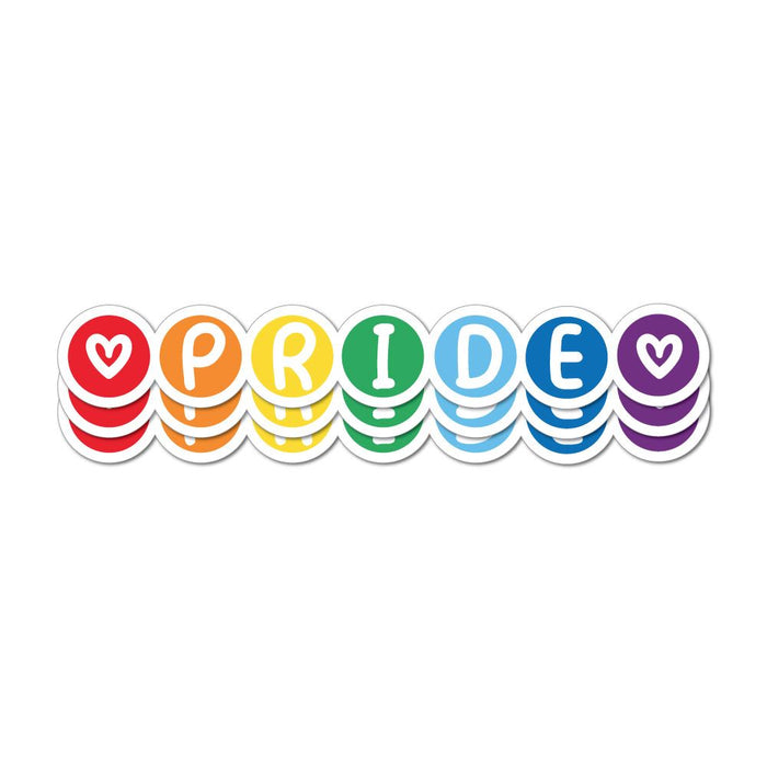 Gay Pride X3 Sticker Decal